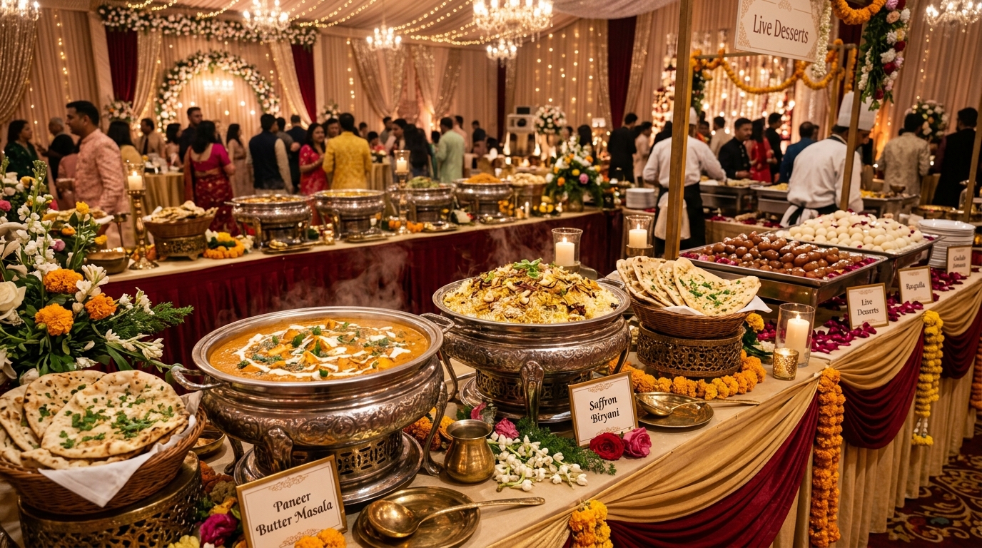 Opulent Indian Catering Buffet